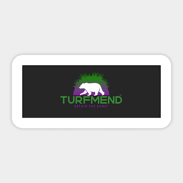 TurfMend (Black) Repair The Bare! Sticker by TurfMend